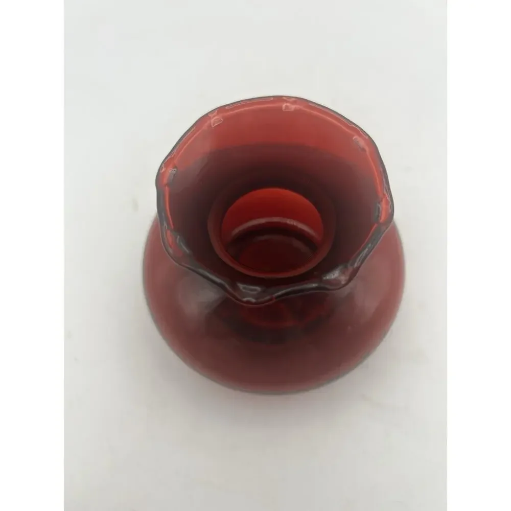 Red Glass Small Vase